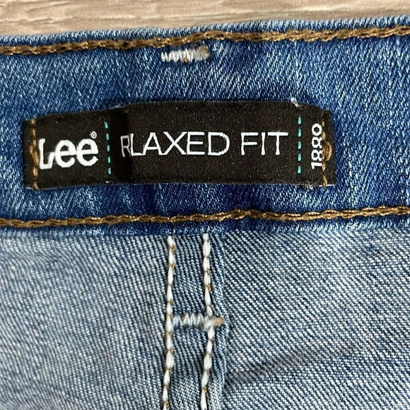 Lee Stretch Relaxed Fit Straight Leg Denim Jean 12 Long - Picture 7 of 15